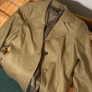 Wool/nylon blazer olive green tweed by Worth